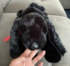 Russ Berrie Black Cocker Spaniel Named Thunder Stuffed Animal Plush Dog 16   