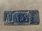 Rare 1960 Indiana Truck 4000 License Plate All Original Chevy Ford Dodge