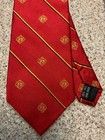Knights Of Columbus 100  Silk  Hand-made Red Tie