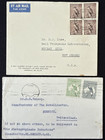 1913-61 Australia 10 Stamps On 4 Covers   Postcard Used  Sc 1-342 Incomplete