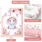 Baby Crib Bedding Set For Girls  Soft Bedding Set With Comfort  Crib Skrit  C   