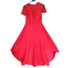 Chi Chi London Red Lace Dress Us 2 Uk 6 Women High Low Party Cocktail Sweetheart