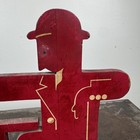 Vtg Dubonnet Quinquina Bar Back Advertising Display Painted Wood Bottle Stand