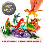Dinosaur And Monsters Battle Slime Kit  Slime Pack With 14 Premade Slime