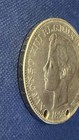 1895 1 peso Puerto Rico Has A Bullet Hole Toned         