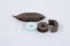 Clover Tatting Shuttle With 2 Bobbins Brown   Lacemaking Tool 