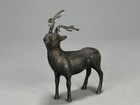 Bronze 5 1 Inch Statue Deer Small Japanese Figurine Figure Sculpture Antique