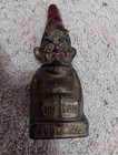 Circa 1910 Antique Cast Iron Rumpelstiltskin Gnome  do You Know Me  Coin Bank 