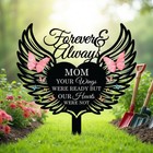 Custom Mom Memorial Stake  In Loving Memory  Forever And Always  Sympathy Sign 