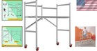 Sturdy Rolling Scaffolding Platform - 500 Lb Capacity For Easy Home Maintenance