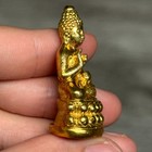        buddha Thai Amulet  Phra Kring 7 Rounds Wat Bowonniwet Vihara Brass Very Nice