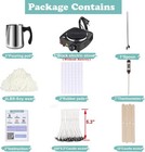 Soy Wax Candle Making Kit Supplies With Melter  Natural 2lbs  Black 