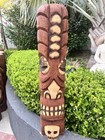 New 3    Jatiki Designed Skull  Coconut Palm Tiki Bar Decor Oceanic