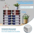 12compartments Literature Organizer File Sorter Mail Center Holder Paper Cabinet