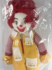 Vintage 1984 Ronald Mcdonald 15    Plush Doll Yarn Hair Plastic Face New In Bag