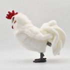 Hansa Chicken Plush 31cm Realistic White Rooster Stuffed Animal Japan