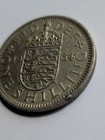    vintage    1964 Uk United Kingdom Great Britain One 1 Shilling Actual Coin