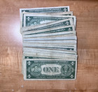 1935 One Dollar Blue Seal Note Silver Certificate Old Us Bill  1 Free Shipping