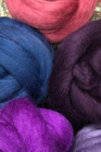 Petunia Color Mix Top Roving Spinning Felting Merino Wool 10 Oz Bag