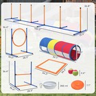 Pawhut Dog Agility Training Equipment  12-piece Dog Obstacle Course