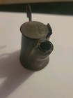 Antique Coal Miners Hat Tin Teapot Oil Lamp 