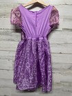 Disney Princess Rapunzel Costume Girls Size 4-6x Dress Up Dress Guc