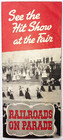 1939 1940 New York World s Fair Railroads On Parade Show Railroadiana Train Show
