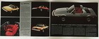 Original 1984 Bertone Fiat X1 9  4 Page Large Format   10 x14    Sales Brochure 
