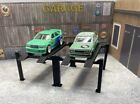 1 64 Scale 2 Pack Black Car Lifts For Die Cast Diorama Accessory Display Piece