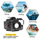 Seafrogs 60m Underwater Camera Housing Kit For Olympus Tg-6 W  Dome Port   Tray