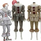 Halloween Clown Cosplay Men Kids Joker Suit Stephen King s It Pennywise Costume