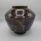 Korean Yi Dynasty Antique Ceramic Jar 20cm Candy Glaze Old Pot Used