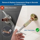 Compression Sleeve Puller Tool Remove Nut   Ferrule Of Pipe 03943- Sleeve Remove