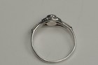Vintage Sterling Silver Mother Of Pearl Ring Size 6 Bohemian Rope Filigree 925