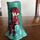 Vintage Ceramic Pixie Vase With Tree Trunk Design 1950 Gilner California