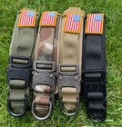 American Flag Tactical Dog Collar Service Canine Training Puppy K9 Metal