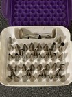 Wilton Decorating Tip Organizer Case W  44 Vintage Magic Tips   2 Flower Tools