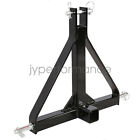 Heavy Duty 3 Point 2  Receiver Trailer Hitch Category 1 Tractor Tow Drawbar Pull