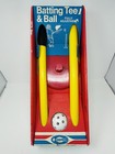 New Vintage Plastic Cosom Tap Hit Batting Tee Ball Bat Set Sports