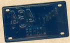 1963 Utah Rocky 464 Miniture License Plate 2-1 4  X 4 