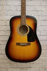 Fender Fa-115 Dreadnought Acoustic Guitar - Sunburst  finish Cracking On Front O