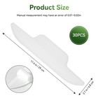 30pcs Hat Sweat Liner For Baseball Cap  Absorbent Pads Hats  White 