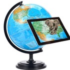 12   World Globe Earth Ocean Rotating World Map Geography W  Stand Desktop Large