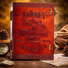 Leather Journal Handmade Vintage Diary 7x5   Notebook Double Lock 200 Blank Page
