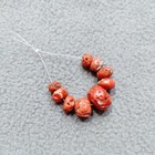 Vintage Natural Coral Rondelle Beads Strand Italian Coral Jewelry Making Supply