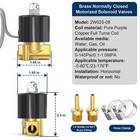 Tailonz Pneumatic 1 4 Inch Npt Ac110v Brass Electric Ac110v  Yellow And Black 