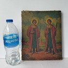 Vintage Cosmas   Damian Saints Of Medicine Pharmacists Painting Print On Canvas