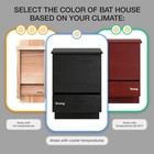 Kenley Bat House - Large Outdoor Bat Box Shelter With Triple Chamber - Handcraft