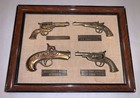 Vintage Pistol Wall Plaque frontier remington mississippi colt