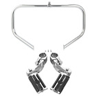 Highway Engine Guard Crash Bar Footpegs Fit For Harley Street Road Glide 09-24